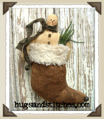 9014 - Snowman Sock Ornie