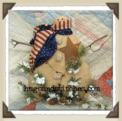 9016 - Patriotic Snowman