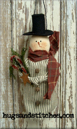 9045 - Homespun Snowman Ornie