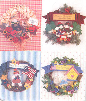 179 - No-Sew Seasonal Wreaths