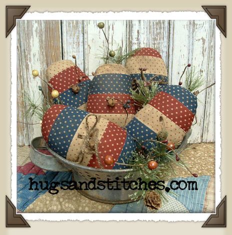 1006 - Grungy Americana Eggs (set of 5)