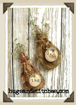 1008 - 1861 Candle Bag Orn - 4"
