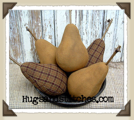 1040BM - Burgundy Plaid/Solid Mustard Pears