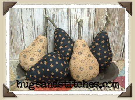 1040BT - Black Star/Tan Moon & Star Pears