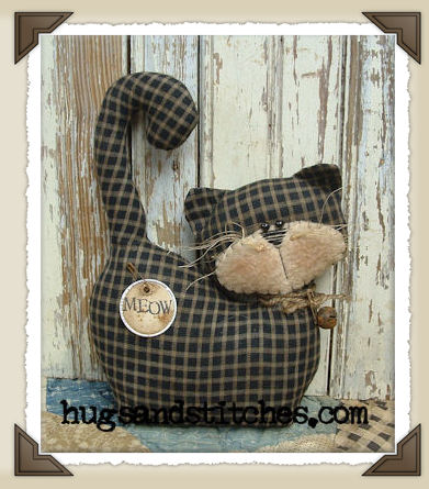 1002 - Black Check Kitty