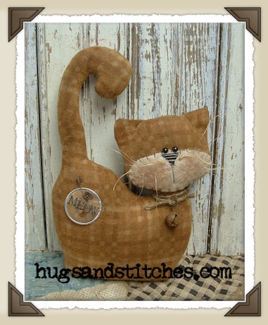 1002 - Tan Plaid Kitty