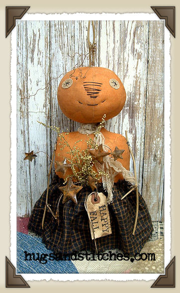 1055 - Fall Pumpkin Girl Doll