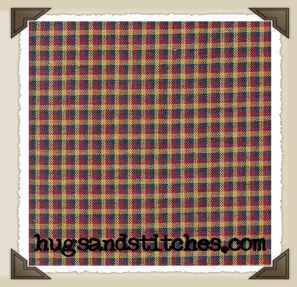 Burg-56 * Red/Navy/Tan Bulb Print*CL