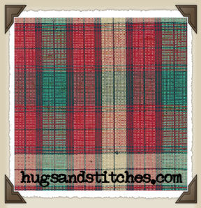 Burg-67 * Red/Blue/Tan Flower Print*CL