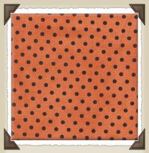 R-08 * Orange/Black Dot Print