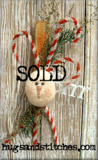 IP1 - Snowman on Vintage Ice Pick