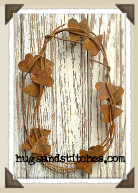 5008 1-1/8" Rusty Heart Wire 6'