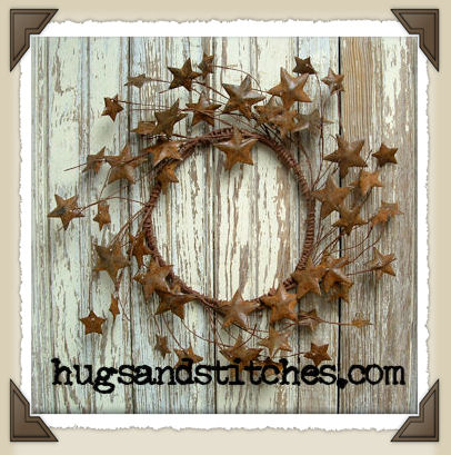 6001 - Large Rusty Star Wreath