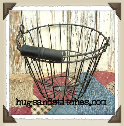 5014B - Black Wire Egg Basket
