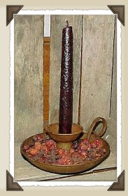 6715 - Rusty 5-3/4" Candle Stick Bowl