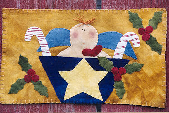 328 - Candy Cane Angel Mat *CL